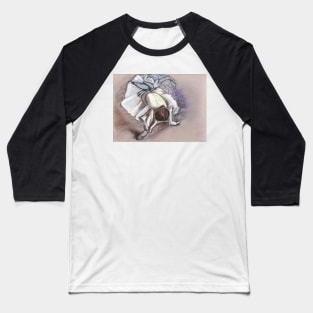 Dancer Lacing Her Ballet Slipper (After Degas) Baseball T-Shirt